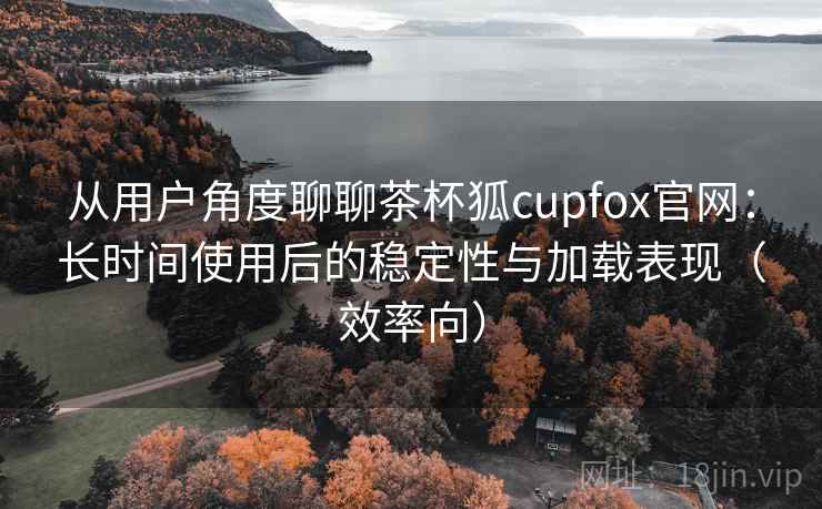 从用户角度聊聊茶杯狐cupfox官网:长时间使用后的稳定性与加载表现(效率向) 从用户角度聊聊茶杯狐cupfox官网:长时间使用后的稳定性与加载表现(效率向)