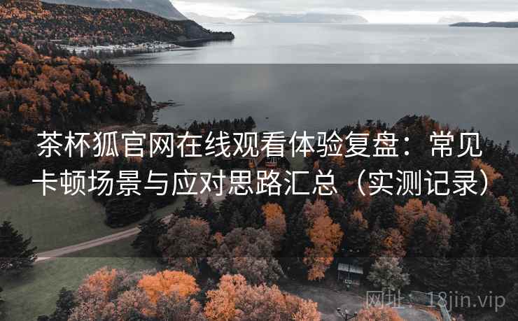 茶杯狐官网在线观看体验复盘:常见卡顿场景与应对思路汇总(实测记录) 茶杯狐官网在线观看体验复盘:常见卡顿场景与应对思路汇总(实测记录)