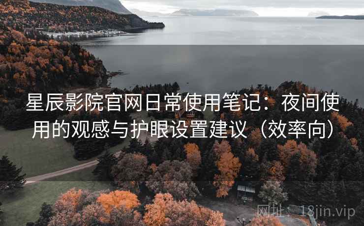 星辰影院官网日常使用笔记：夜间使用的观感与护眼设置建议（效率向）